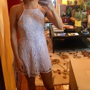 Lavender lace dress